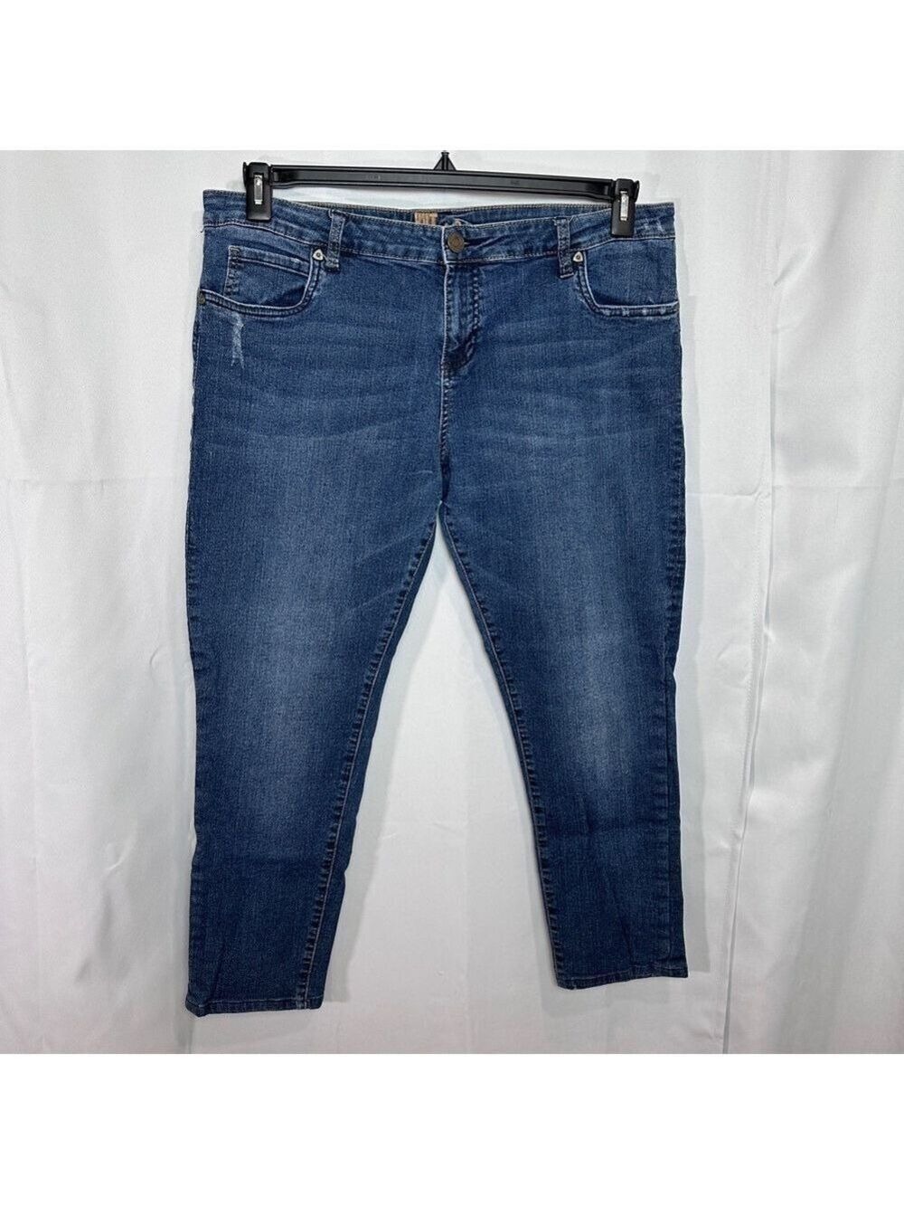 Kut from the Kloth Cropped Katy Boyfriend Blue Jeans - Size 16